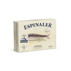 ESPINALER SARDINAS XEITO OLIVA PREMIUM 14/16 PIEZAS 115G
