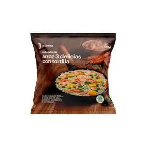 SIRENA  ARROZ  3 DELICIAS CON TORTILLA 600G