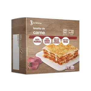 SIRENA LASAÑA CARNE 2*300G