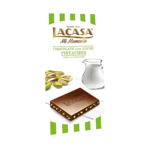 LACASA TABLETA LECHE/PISTACHO 90G