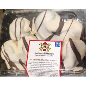 EL MOLINERO PALMERITAS DE CACAO BLANCO 200G