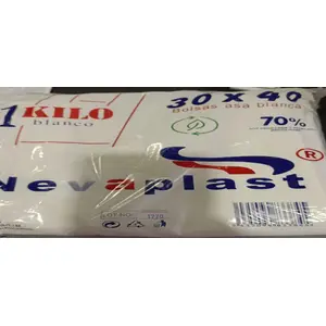 NEVAPLAST BOLSA ASA BLANCA REUTIL 30x40 70% 1KG