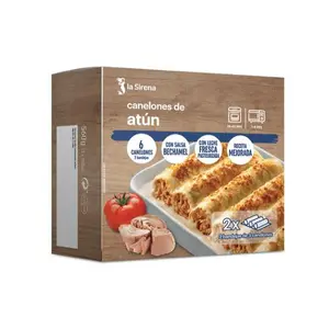 SIRENA CANELONES ATUN BECHAMEL PACK 2X280G