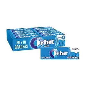 ORBIT CHICLE MENTA 30X14G