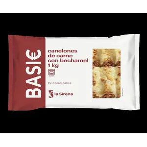 SIRENA CANELONES CARNE 12U 1KG