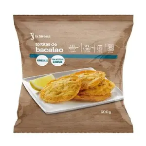 SIRENA TORTITAS BACALAO 500G