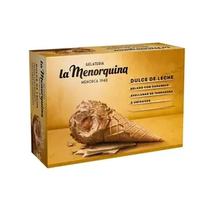 LA MENORQUINA CONO DULCE DE LECHE 3UD