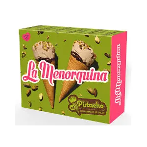 LA MENORQUINA CONO PISTACHO 4UD