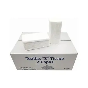 KONNY TOALLA Z PASTA LAMINADA ZIG ZAG SECAMANOS CAJA 20 UD