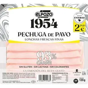 EL POZO PECHUGA PAVO 1954 130G 2€