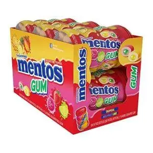 MENTOS GUM BOTTLE RED FRUIT-LIM