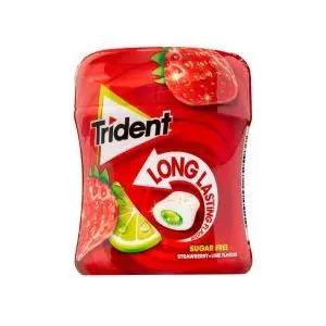 TRIDENT LONG STRAWLIME 66G