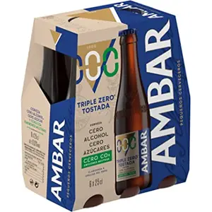 AMBAR TRIPLE ZERO TOSTADA 1/4 VNR
