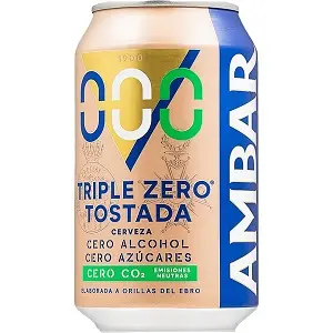 AMBAR TRIPLE ZERO TOSTADA LATA 33CL