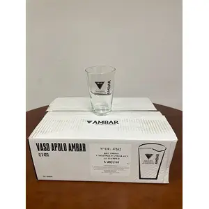 AMBAR VASO APOLO 42 CL CAJAS DE 12 UNIDADES